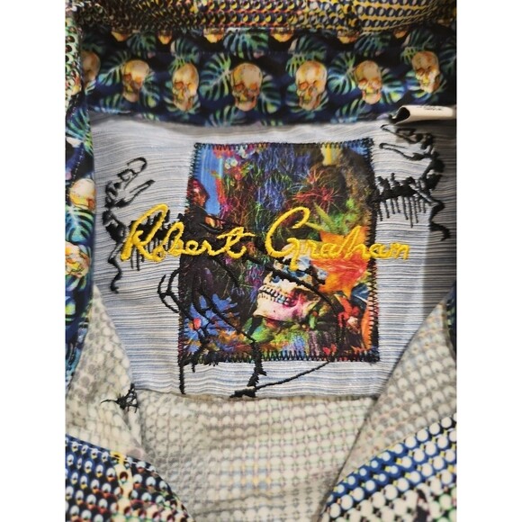 NWT Robert Graham Mens Medium Classic Fit Oasis Multicolor Button Shirt Floral - Picture 2 of 11